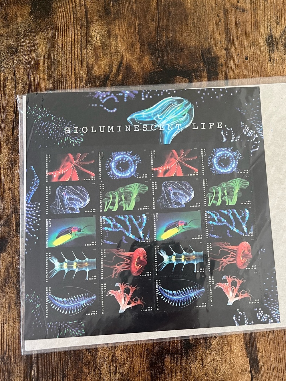 USPS Bioluminescent Life Forever Stamps
